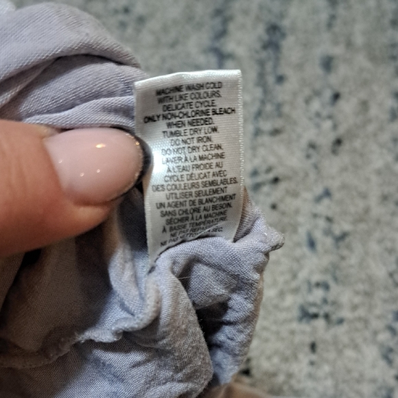 Lace Trim Chemise - Light Gray - Picture 4 of 4